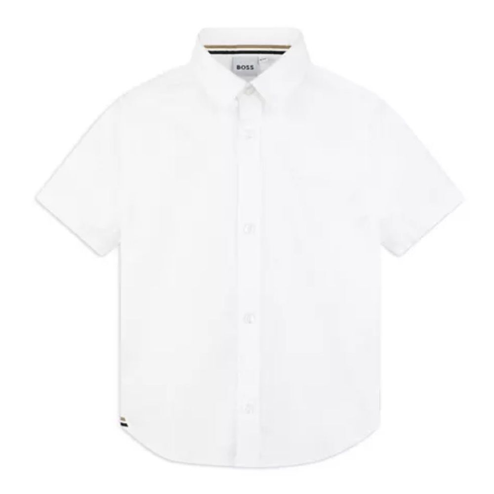 BOSS - Cotton Oxford Embroidered Logo Regular Fit Dress Shirt